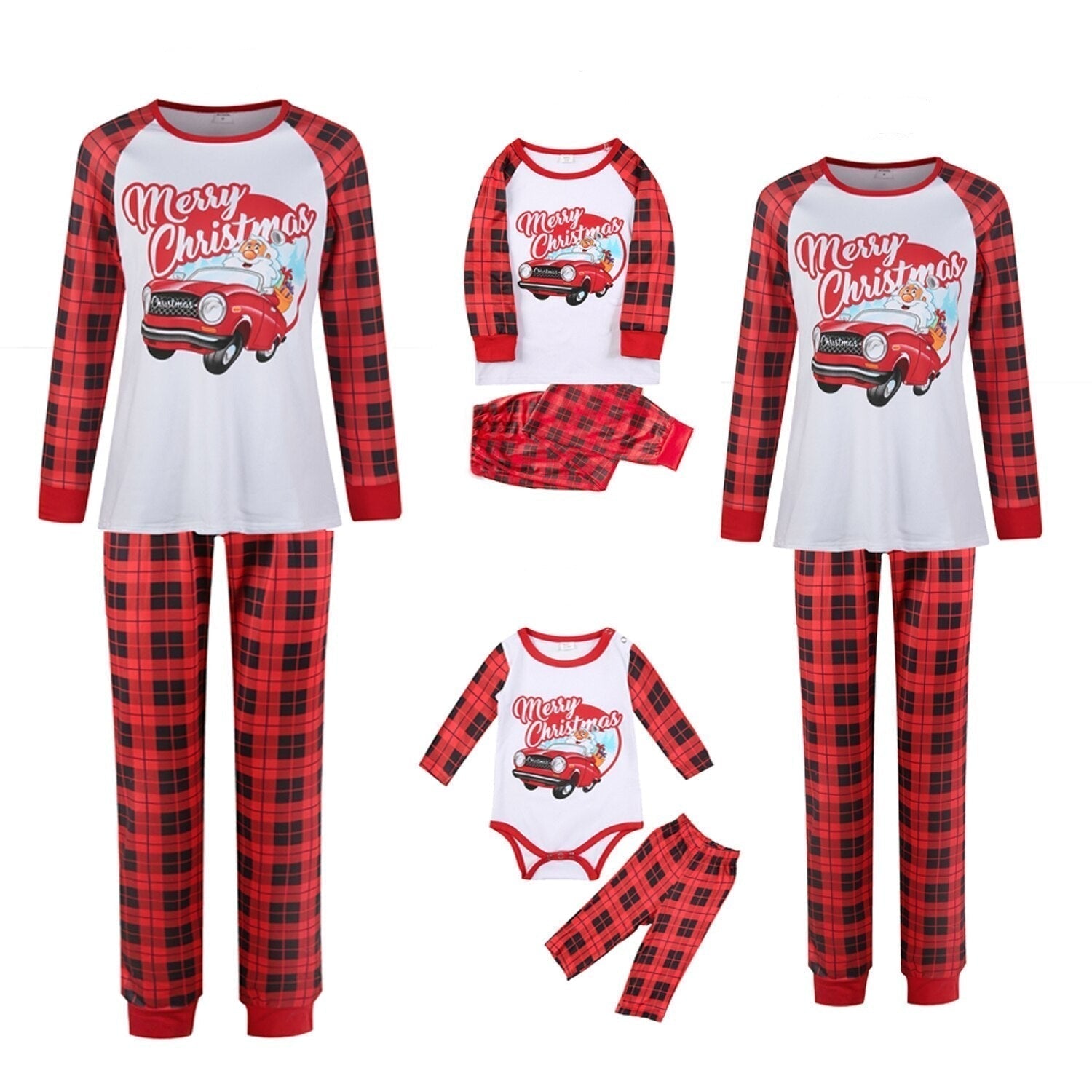 Christmas Car Print Matching Pajama Set – SocoHoodie