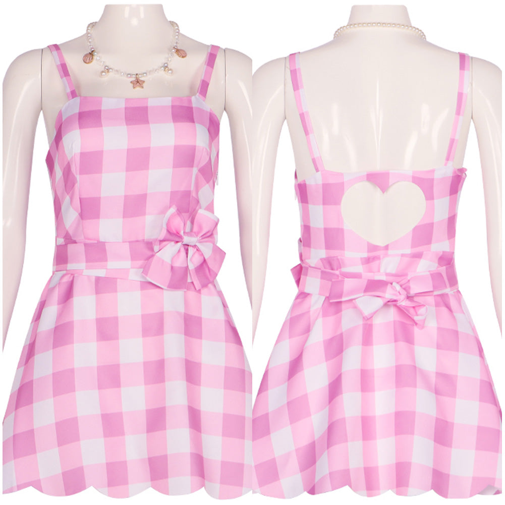 Plaid Cosplay Beach Dress Cosplay Costume