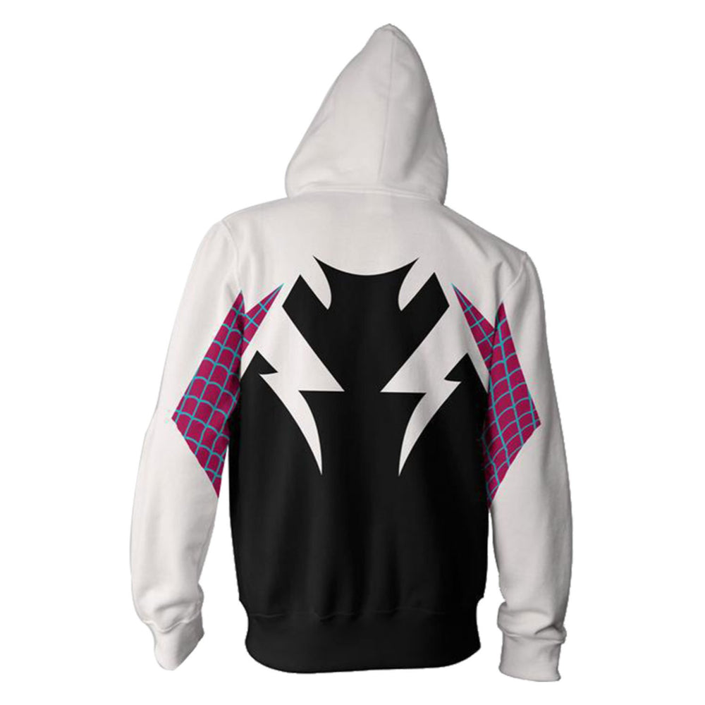 Spider Verse Gwen Zip Up Hoodies