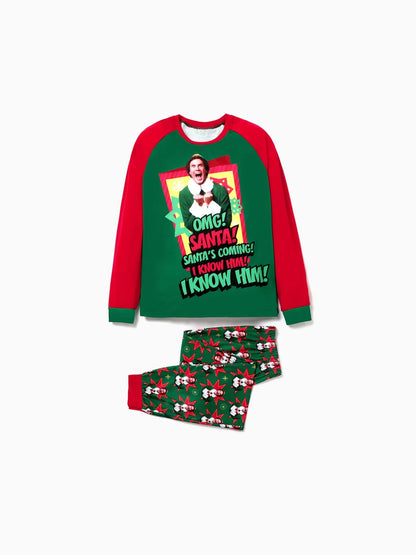 Family Matching Elf Christmas Pajama Set Women