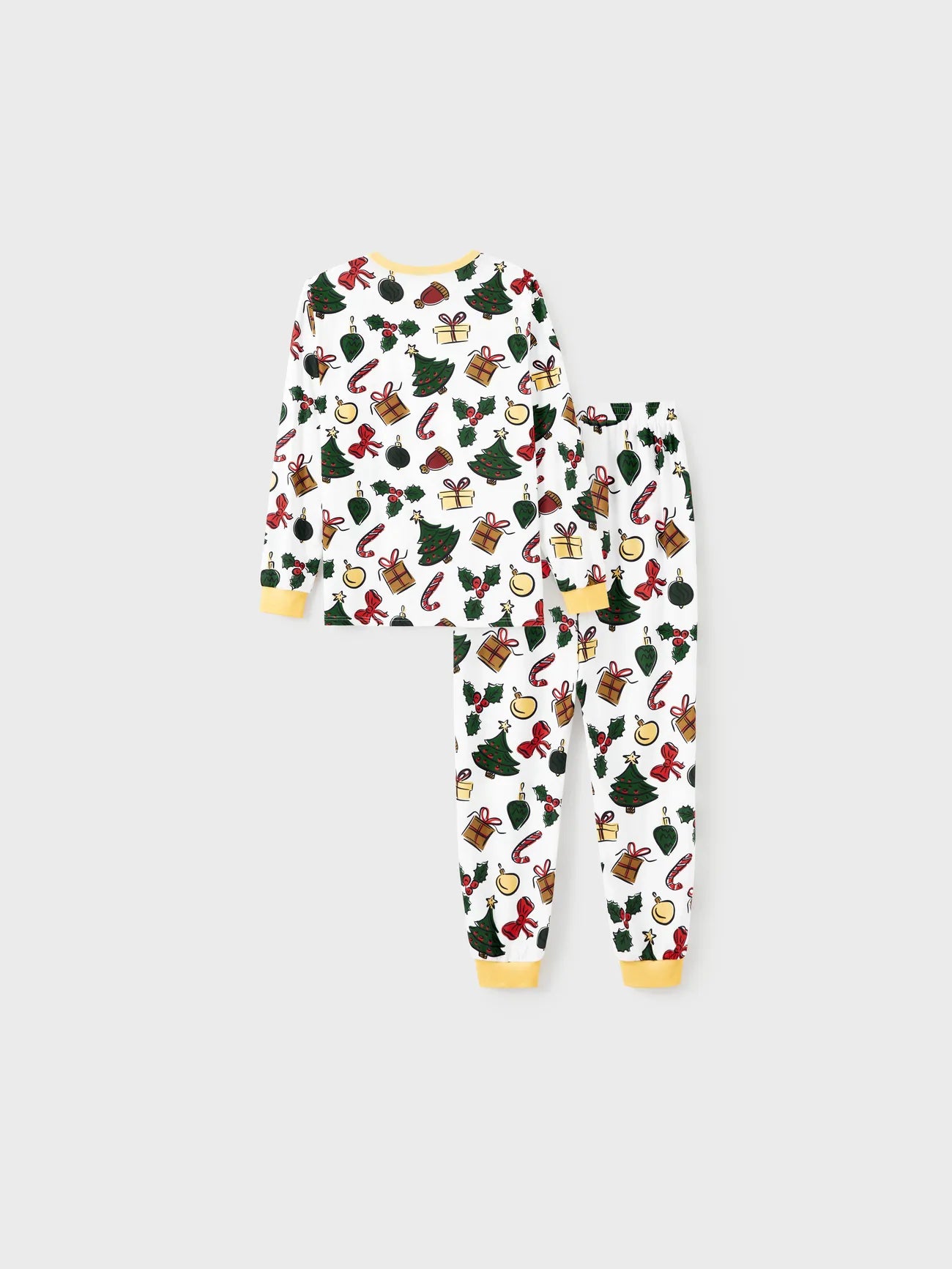 Christmas Tree And Gift Print Family Pajamas Set