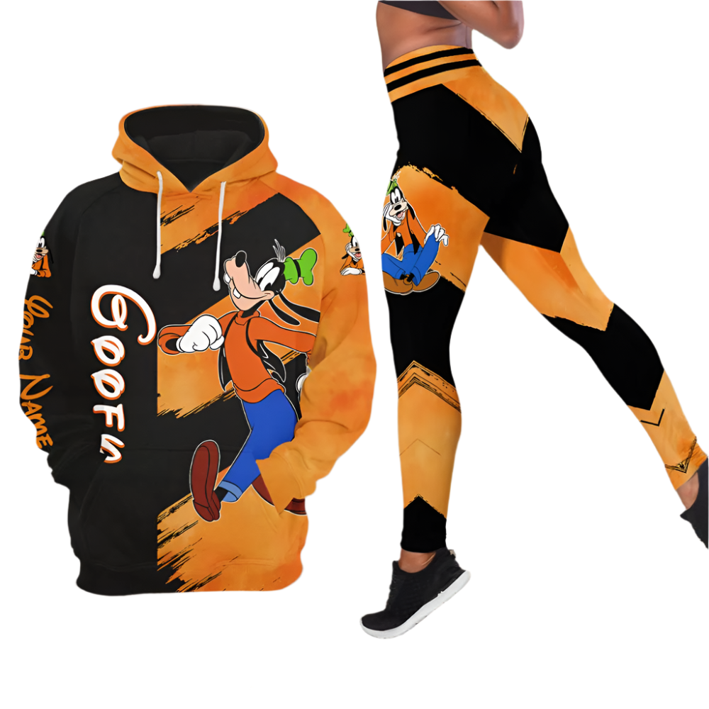 Custom Name Goofy Pattern Hoodie And Leggings Set Hoodies And Leggings