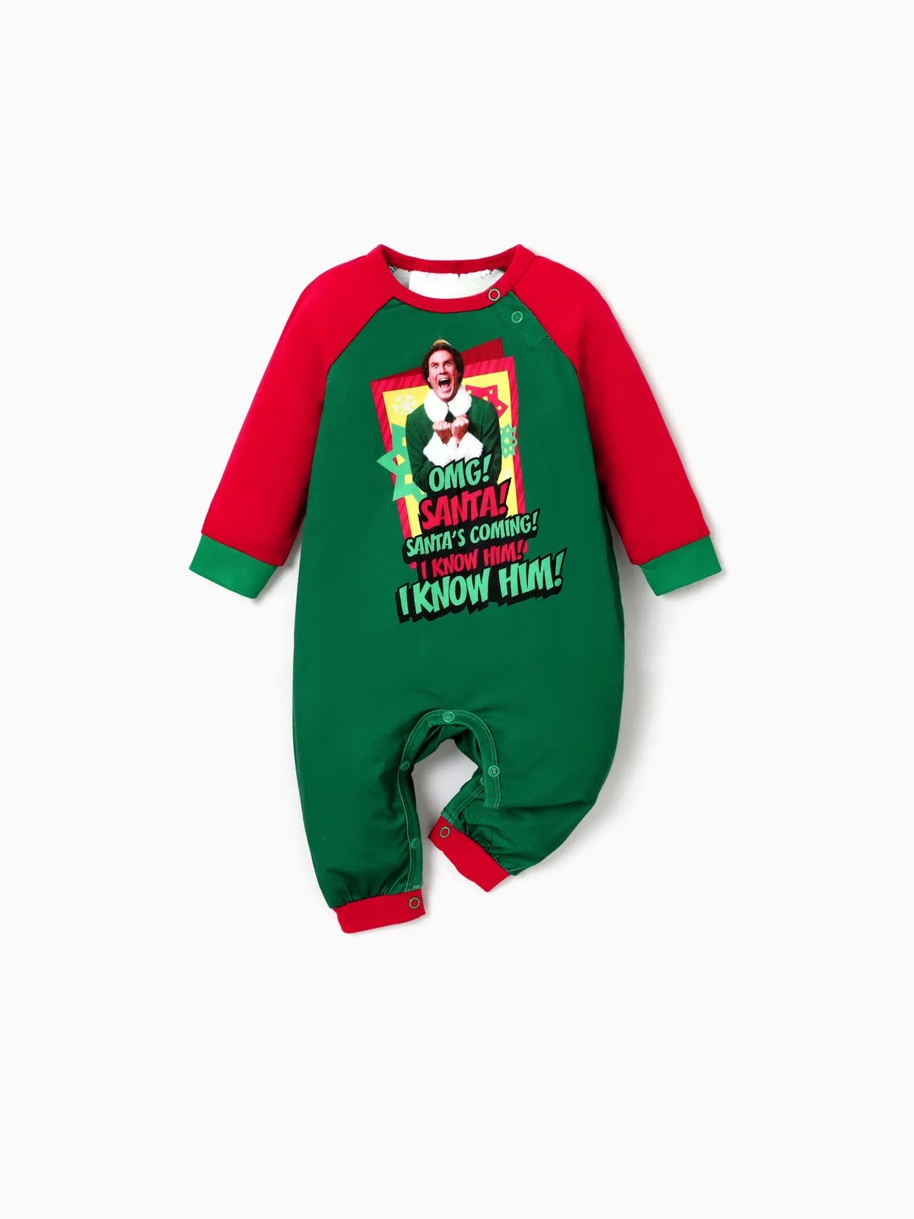 Family Matching Elf Christmas Pajama Set Baby