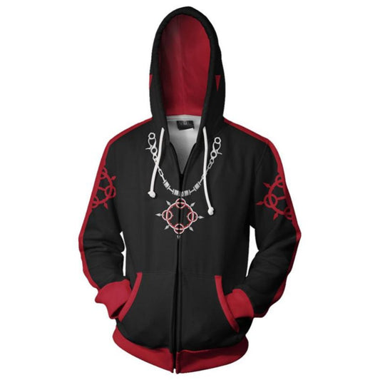 Kingdom Hearts Roxas 3D Zip Up Hoodie