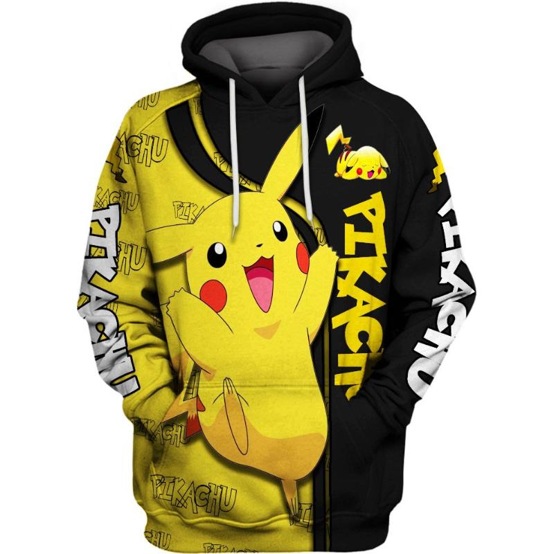 Pikachu Design Hoodie And Leggings Set Hoodies