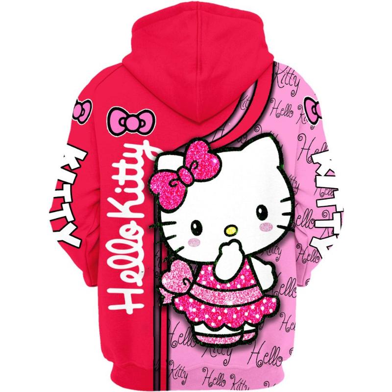 Hello Kitty Design Hoodie And Leggings Set