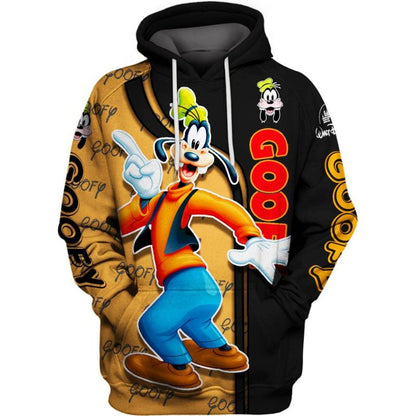 Goofy Pattern Design Hoodie and Leggings Set Hoodies