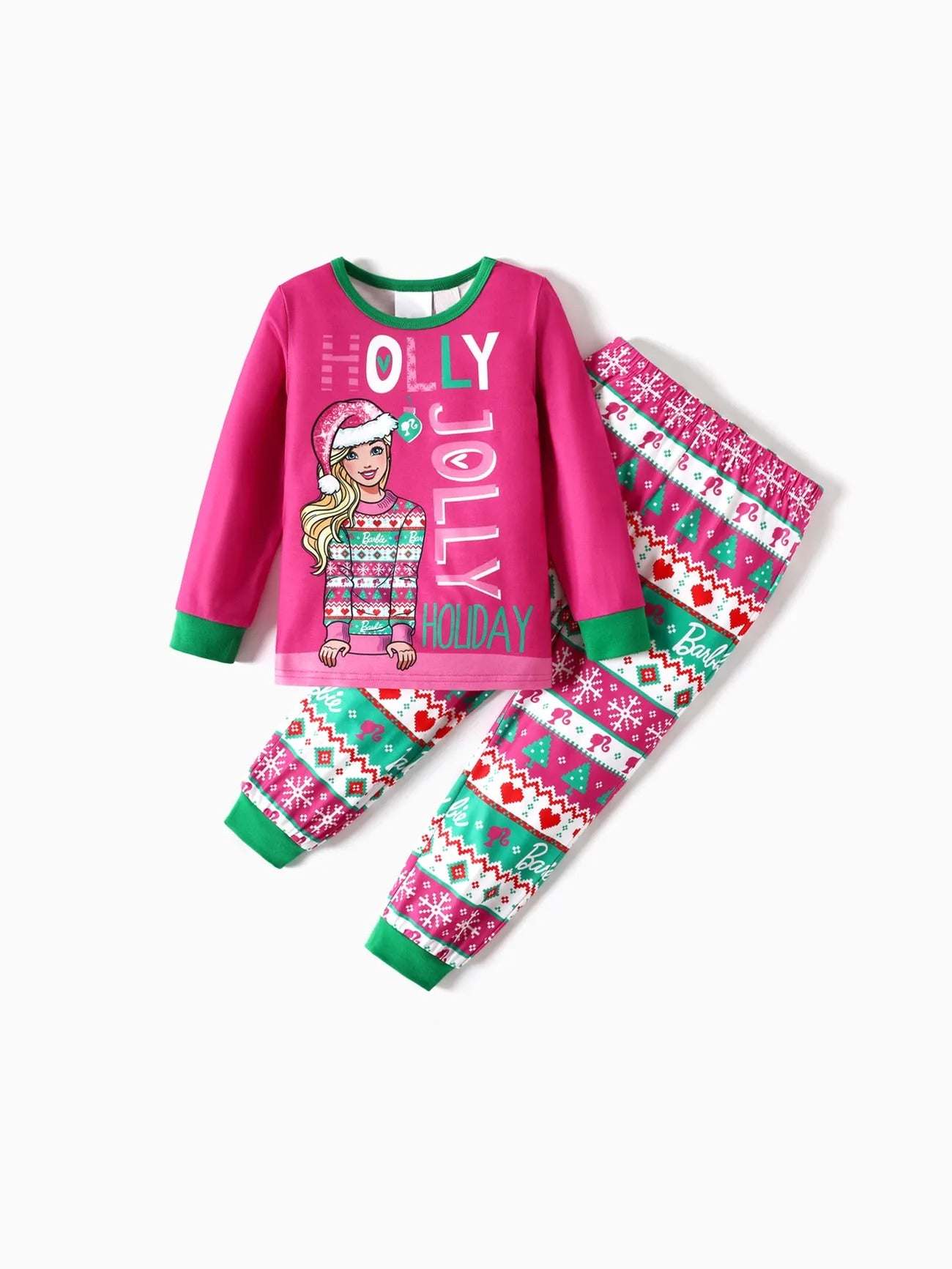 Barbie Printed Cozy Pajama Set Girl