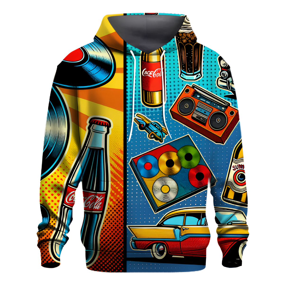 Retro Pop Art Explosion Hoodie