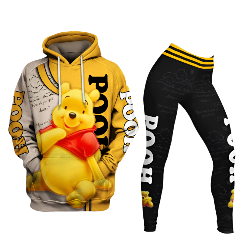 Winnie The Pooh Hoodie And Leggings Set Hoodies And Leggings