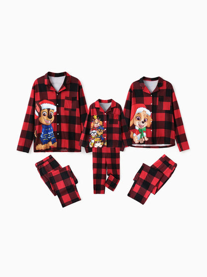 Family Christmas Plaid Design Pajamas Set Kids 2Y