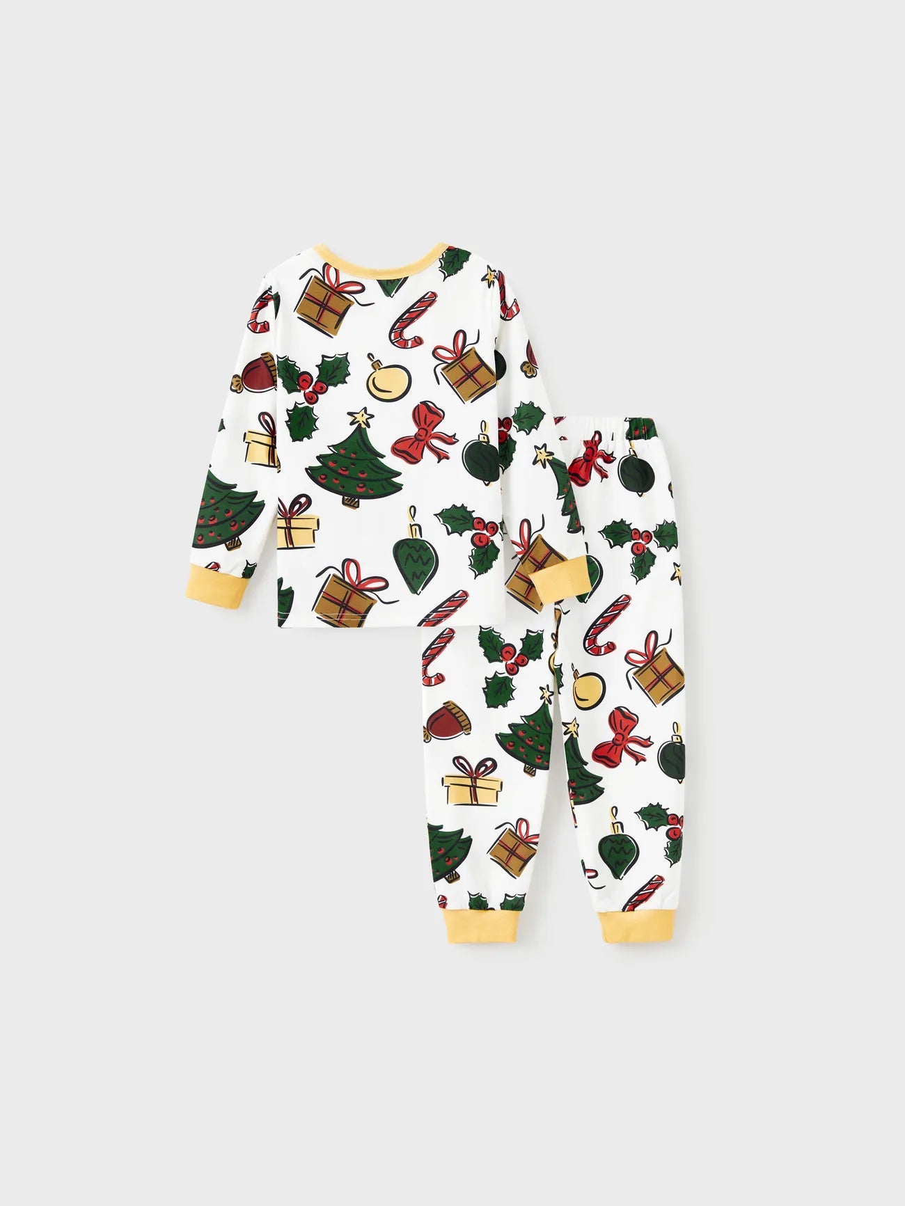 Christmas Tree And Gift Print Family Pajamas Set