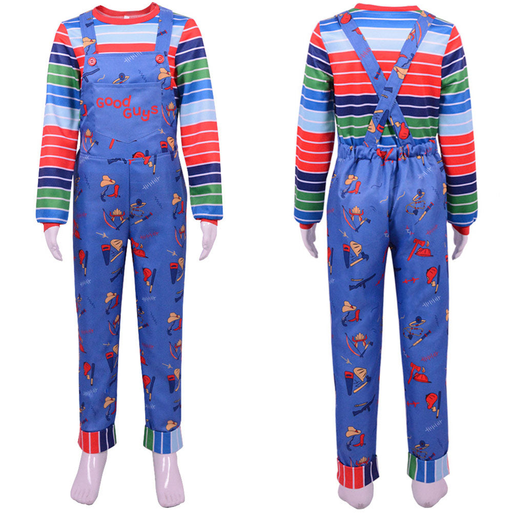 Chucky Cosplay Costume Outfits Halloween Carnival Suit