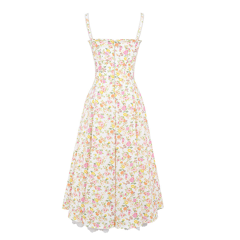 Peony Floral Printed Design Sundress