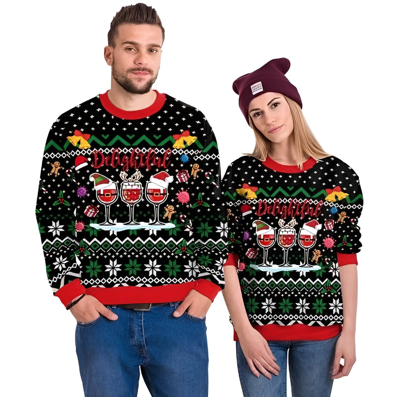 3D Printed Christmas Holiday Pullover Sweatshirt