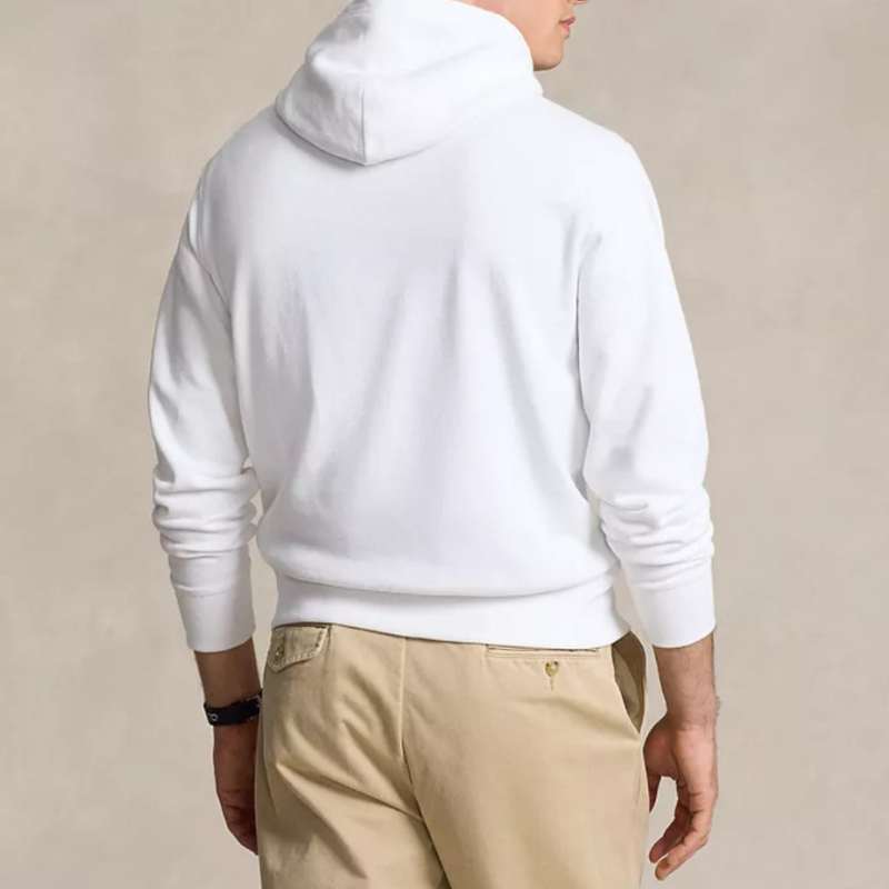 Soft Embroidered Casual Fleece Hoodie