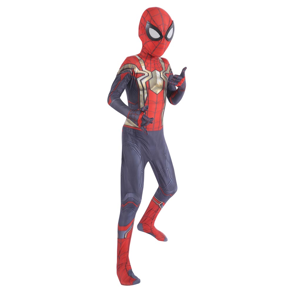 Kids Spiderman Integrated Jumpsuit Cosplay Costume