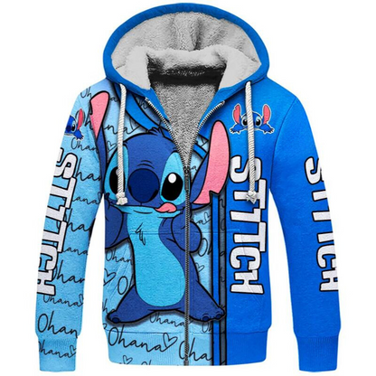 Stitch Hoodie And Leggings Set Fleece Zipper Hoodies