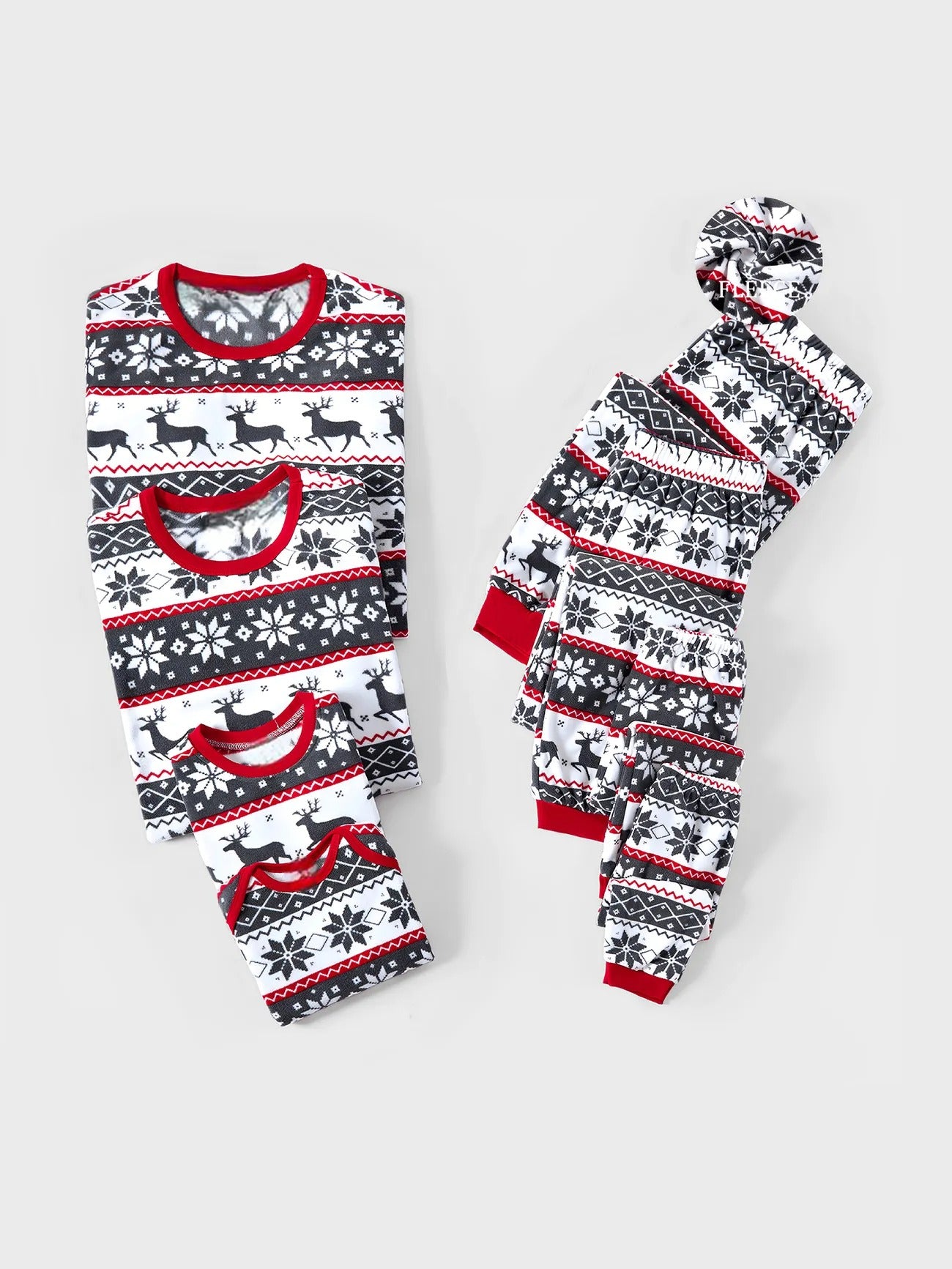 Family Matching Nordic Reindeer Pajama Set Women S