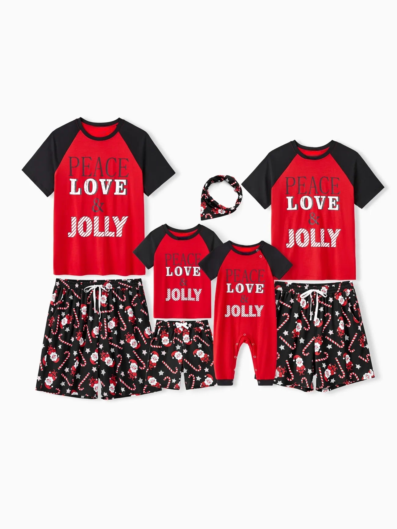 Letter Printed Family Matching Holiday Pajama Set Women S