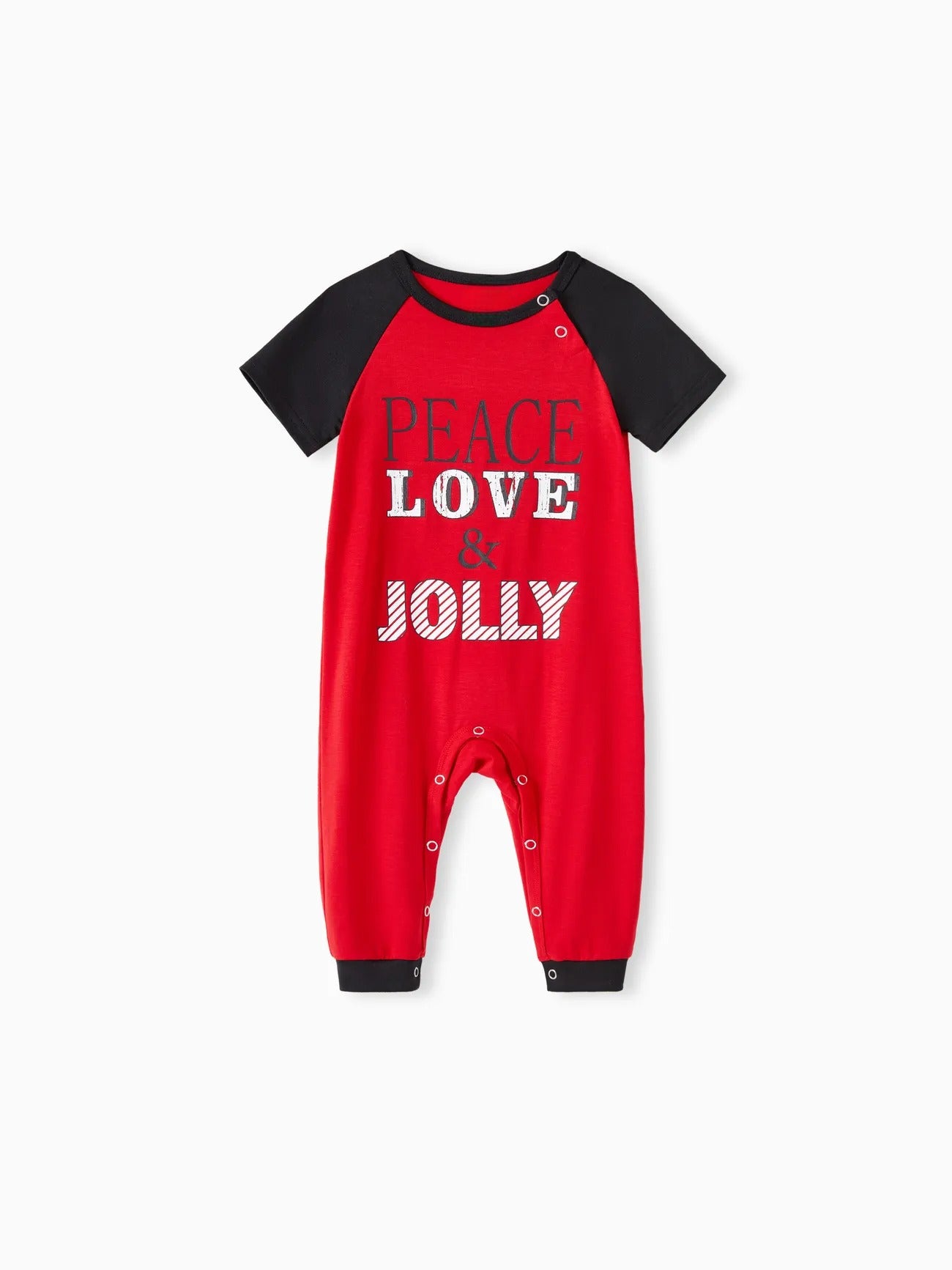 Letter Printed Family Matching Holiday Pajama Set Baby