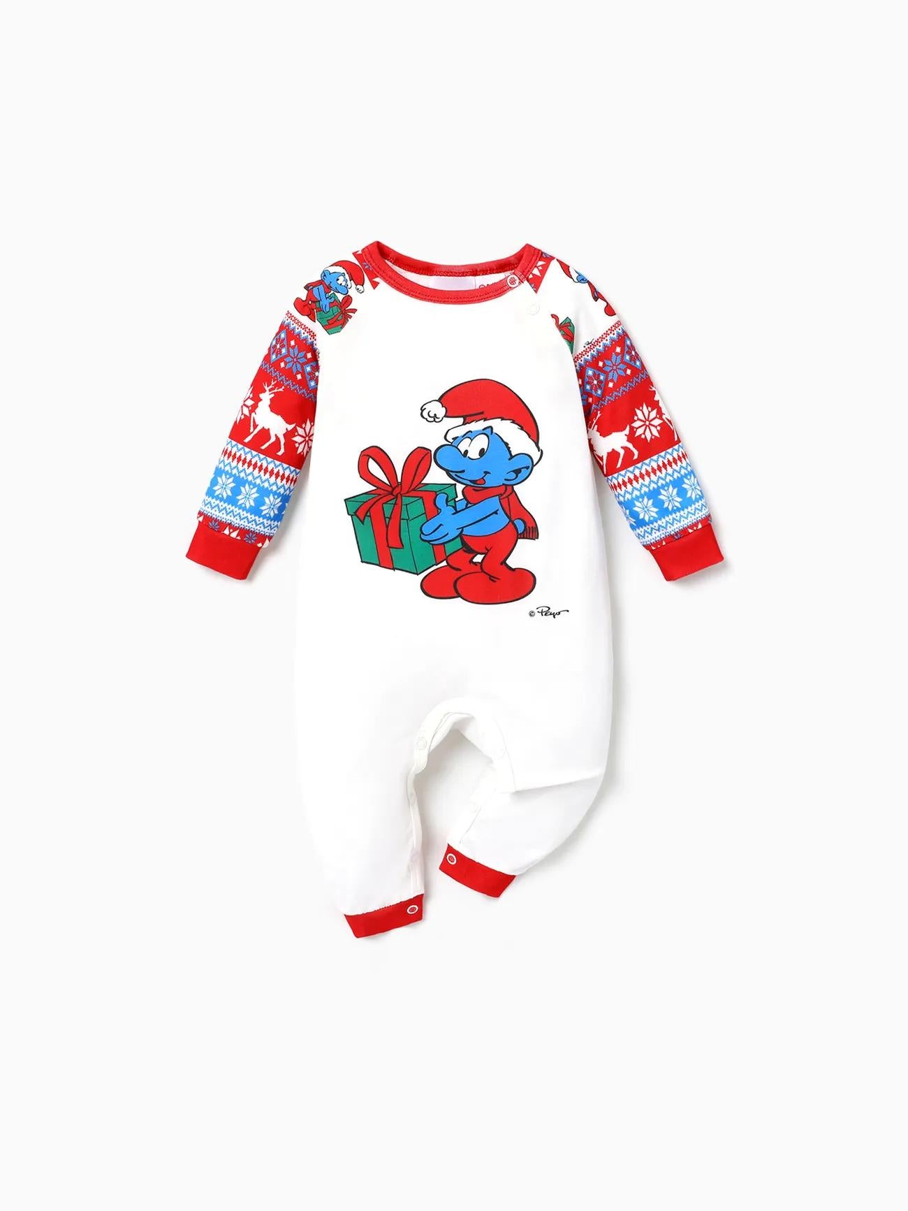 The Smurfs Family Matching Long Sleeves Pajama Set Baby