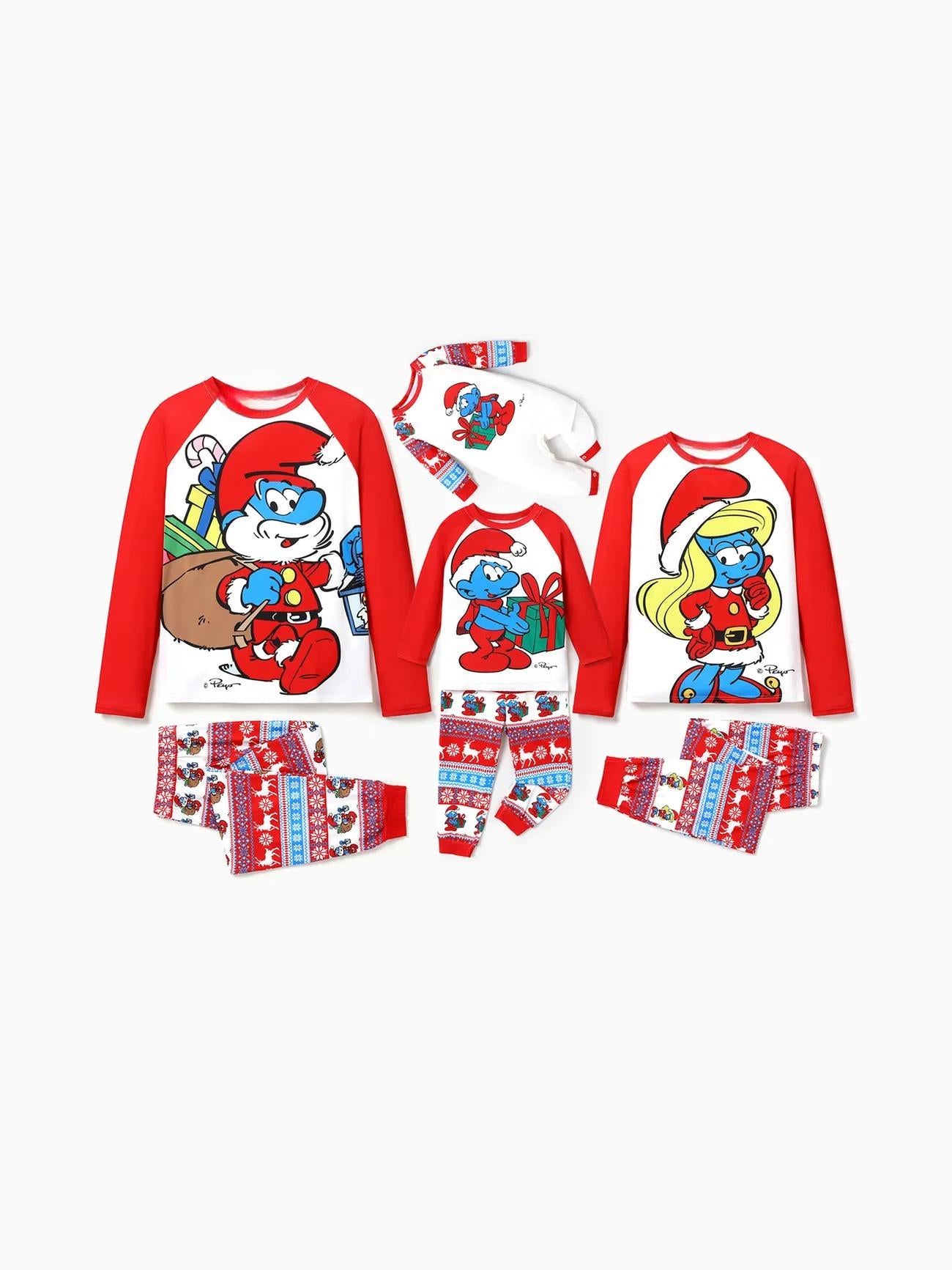 The Smurfs Family Matching Long Sleeves Pajama Set Baby 3M