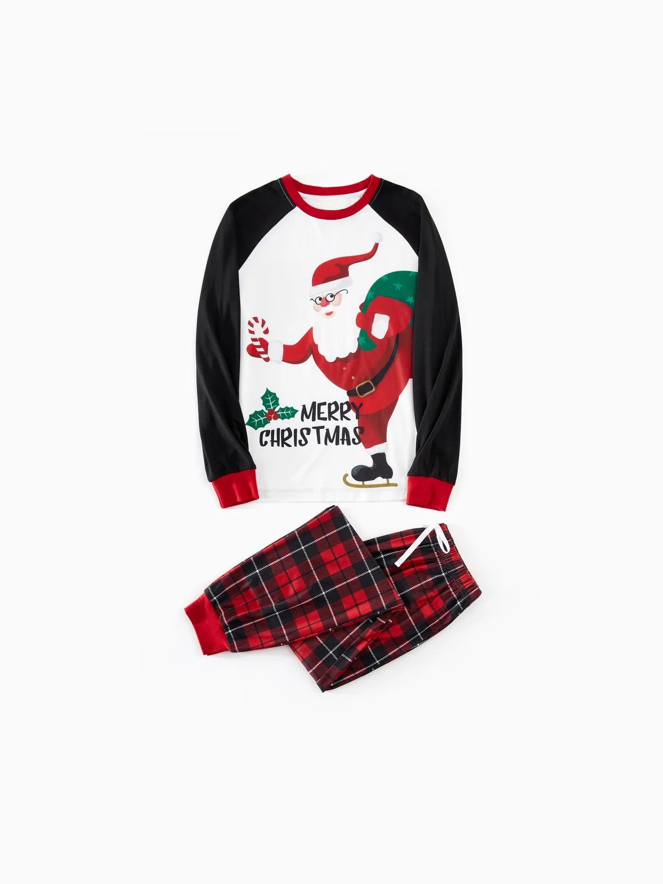 Santa Printed Family Matching Pajama Set Women