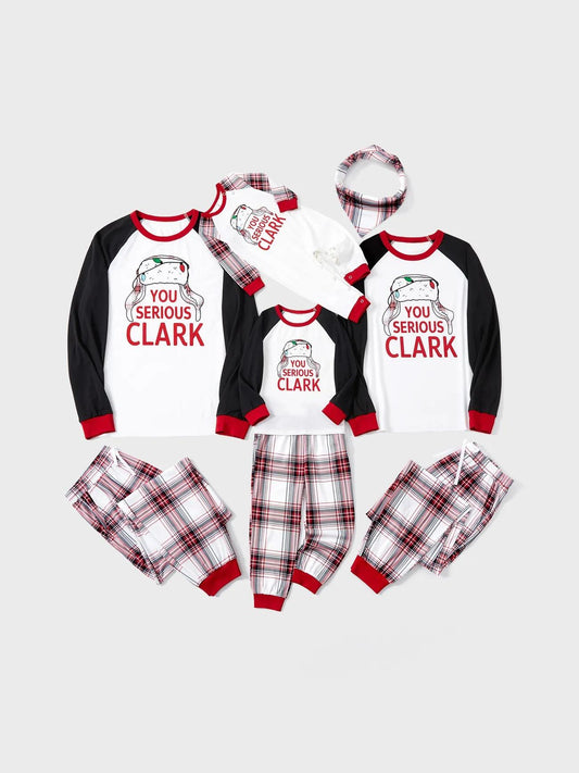 Printed Family Matching Pajama Set With You Serious Clark Text Baby 3M