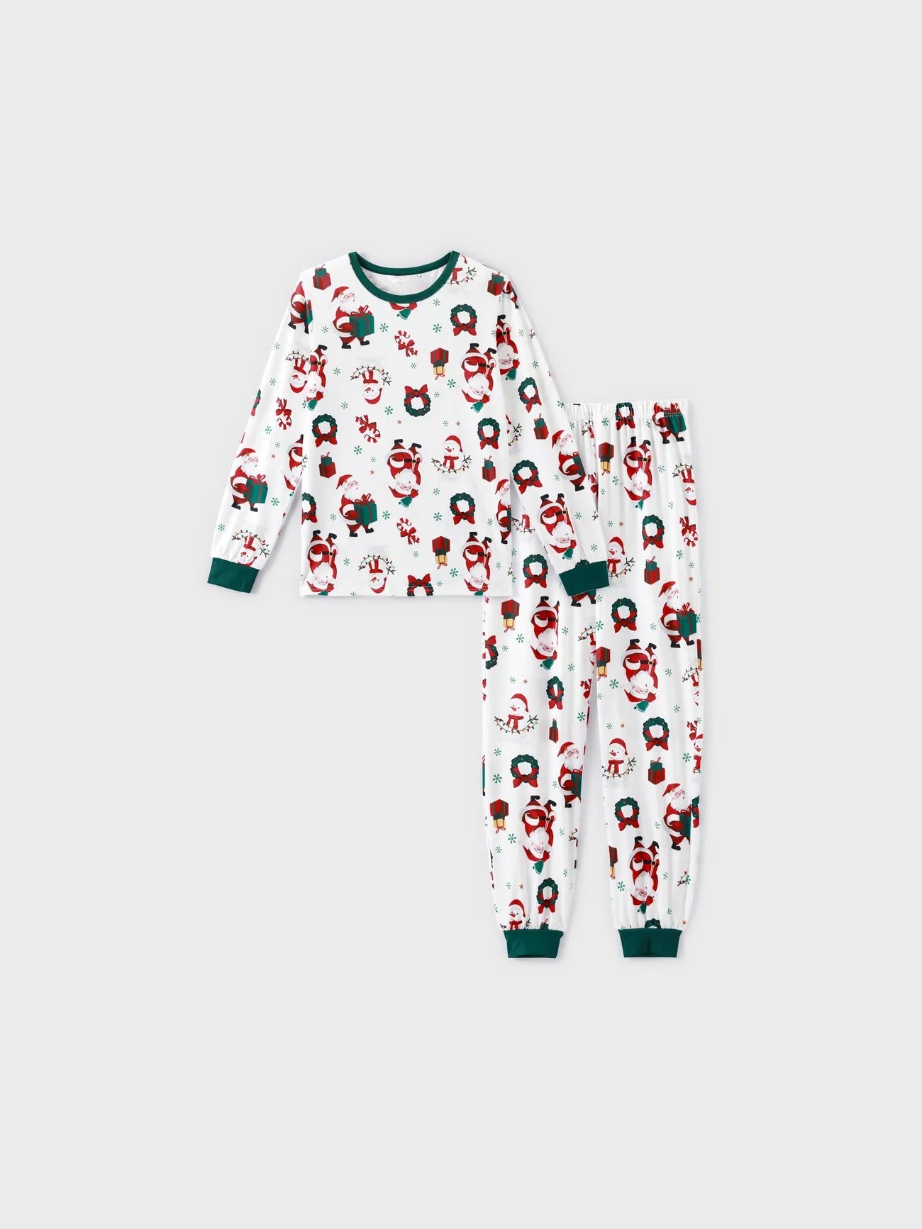 Santa And Wreath Family Matching Pajama Set Men