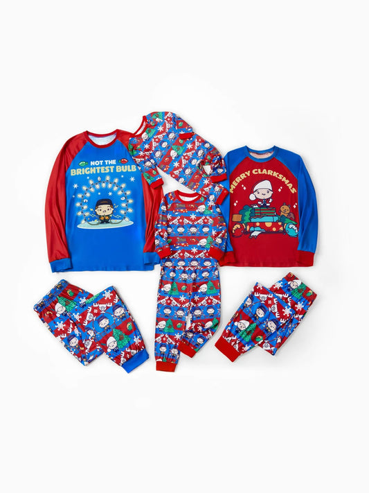 Family Matching Christmas Elk Pattern Pajama Sets Baby 3M