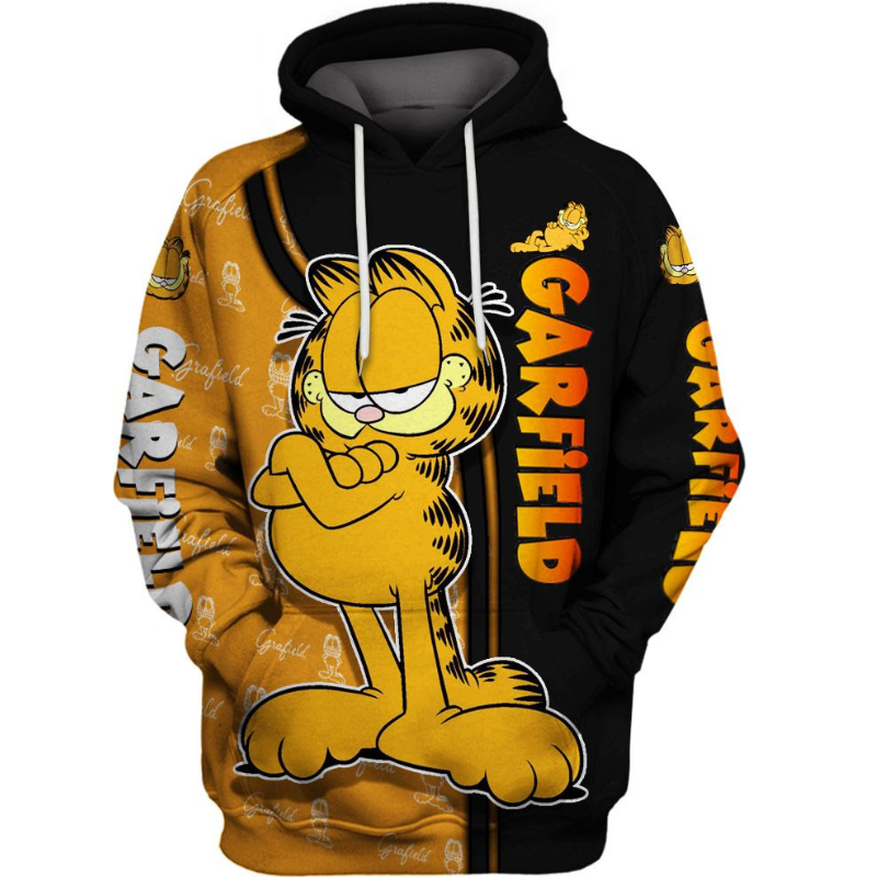 Garfield Character Hoodie And Leggings Set Hoodies