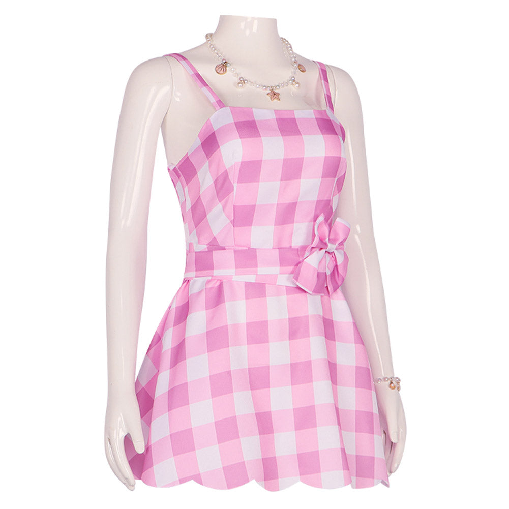 Plaid Cosplay Beach Dress Cosplay Costume