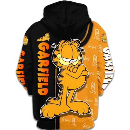 Garfield Character Hoodie And Leggings Set