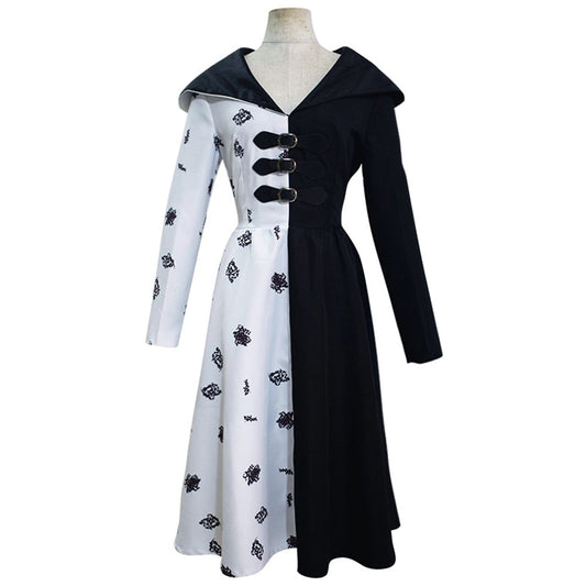 Cruella Cosplay Costume Dress