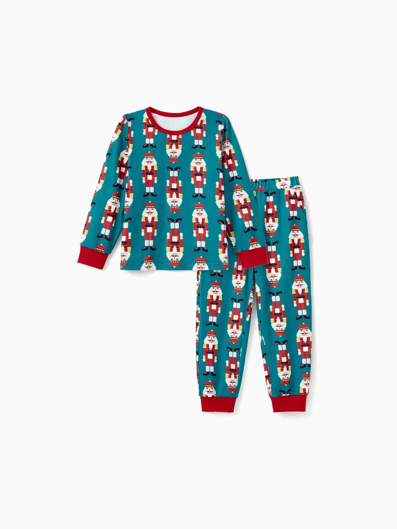 Allover Nutcracker Pattern Family Matching Pajama Set Kids