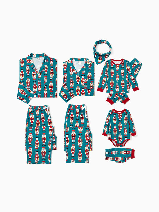 Allover Nutcracker Pattern Family Matching Pajama Set Baby 3M