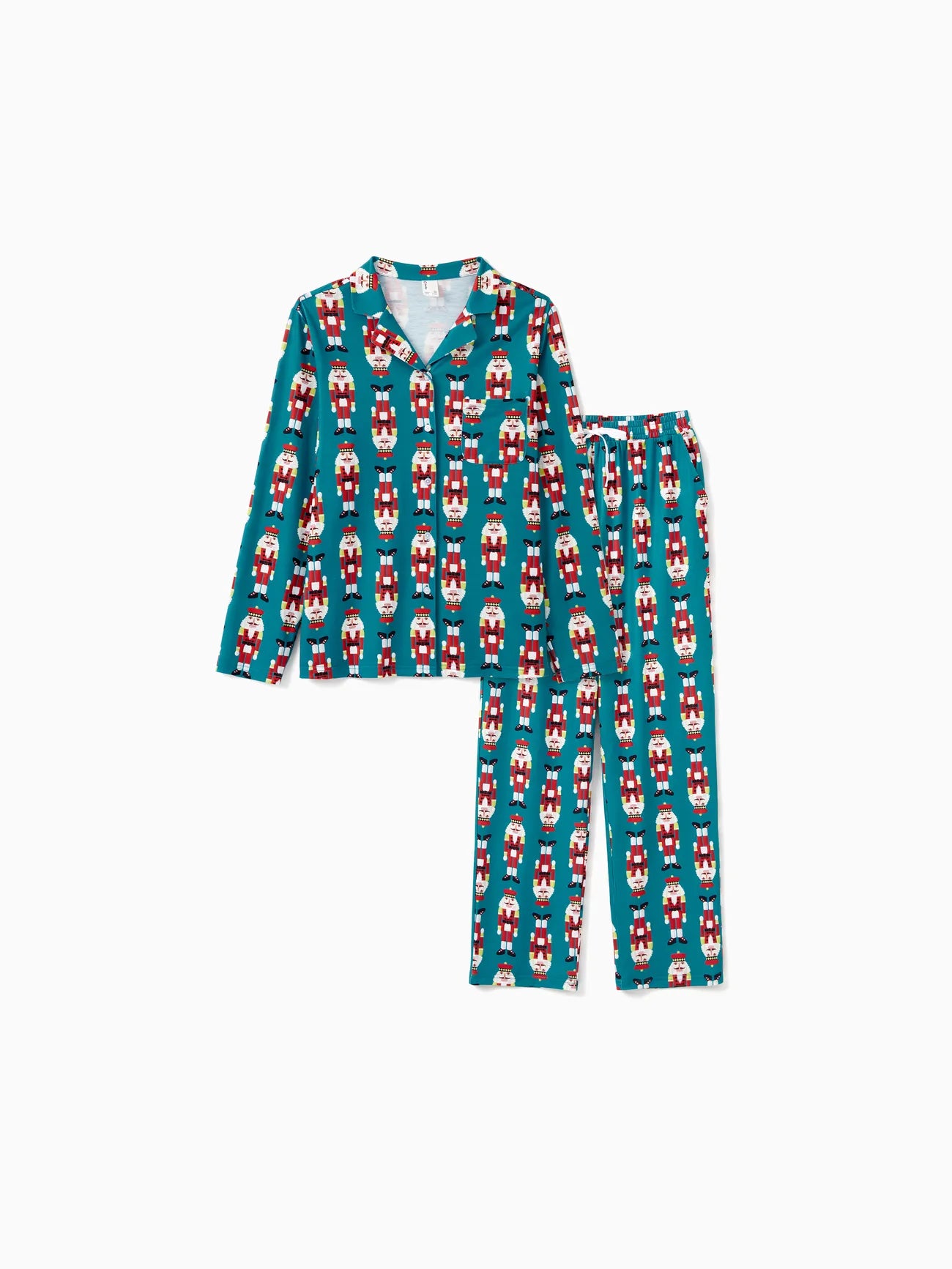 Allover Nutcracker Pattern Family Matching Pajama Set Men