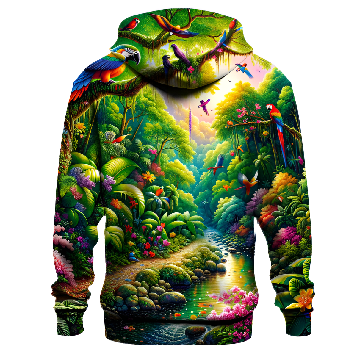 Whimsical Jungle Paradise Hoodie