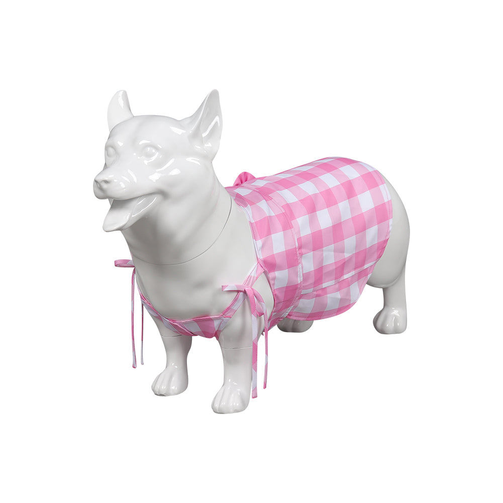 Pet Dog Plaid Cosplay Costume Outfits