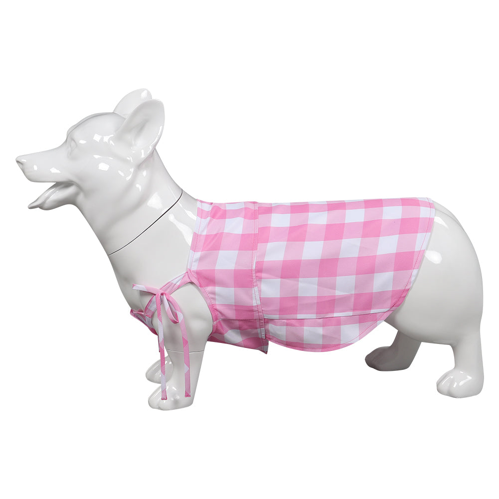 Pet Dog Plaid Cosplay Costume Outfits