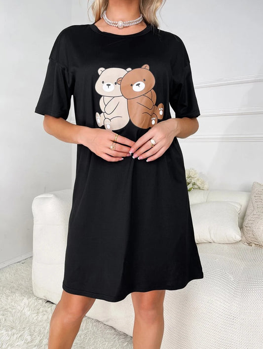 Bear Printed Nightdress