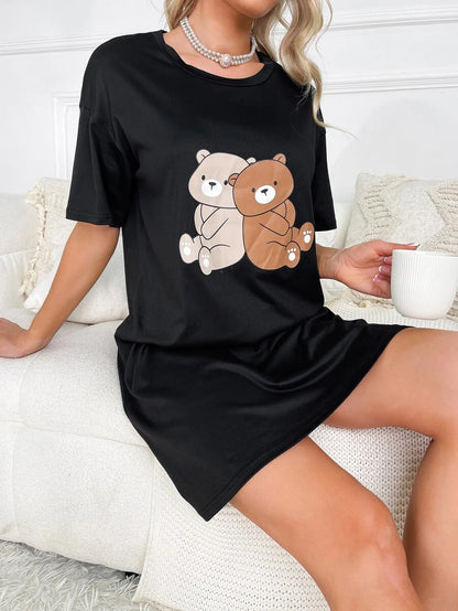 Bear Printed Nightdress