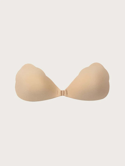 Bow Backless Adhesive Scallop Trim Bra