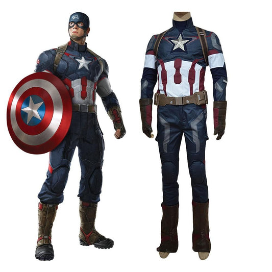 Captain America Uniform Outfit Cosplay Costume