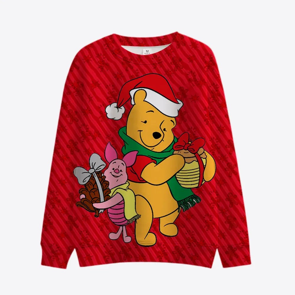 Carnival Christmas Themed Winnie Print Pullover