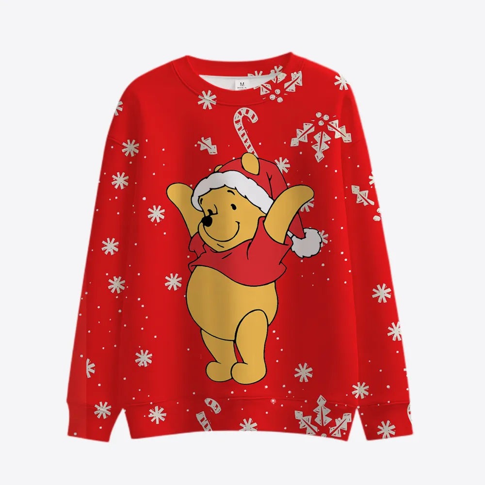 Carnival Christmas Themed Cartoon Print Pullover Style 2