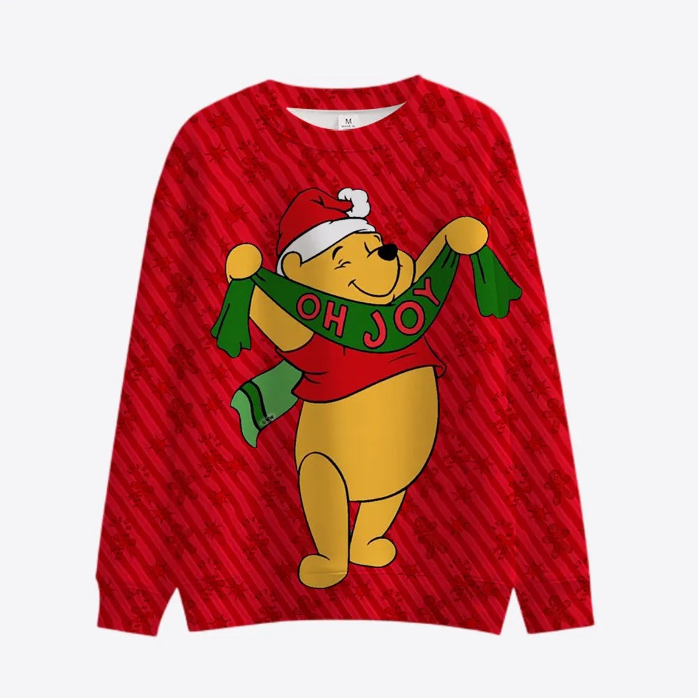 Carnival Christmas Themed Winnie Print Pullover Style 1