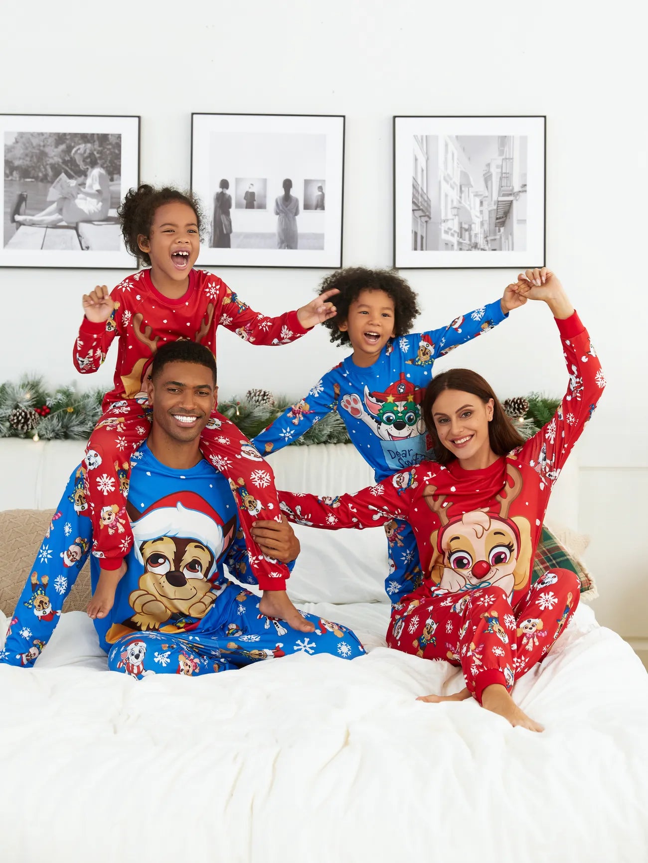 Cartoon Character Family Matching Pajama Set