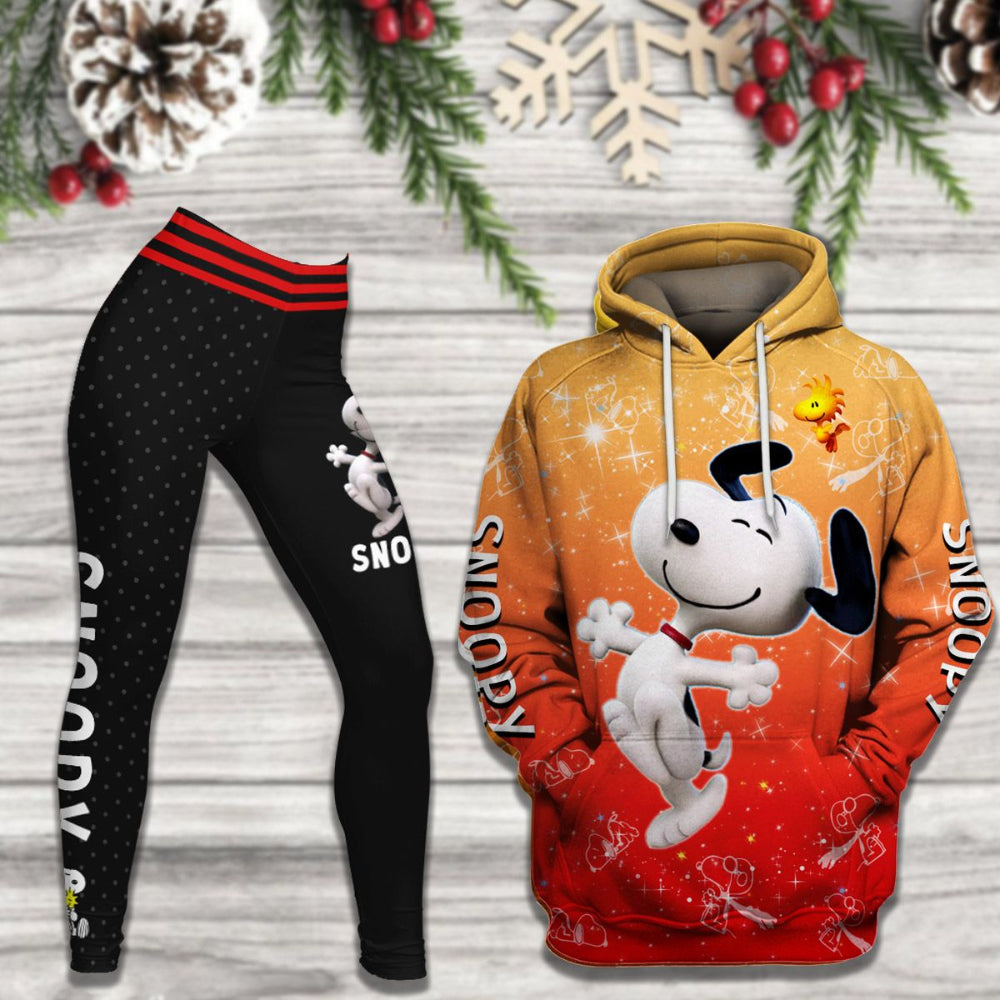 Castle Glitter Pattern Apparel Set Hoodie And Leggings Set